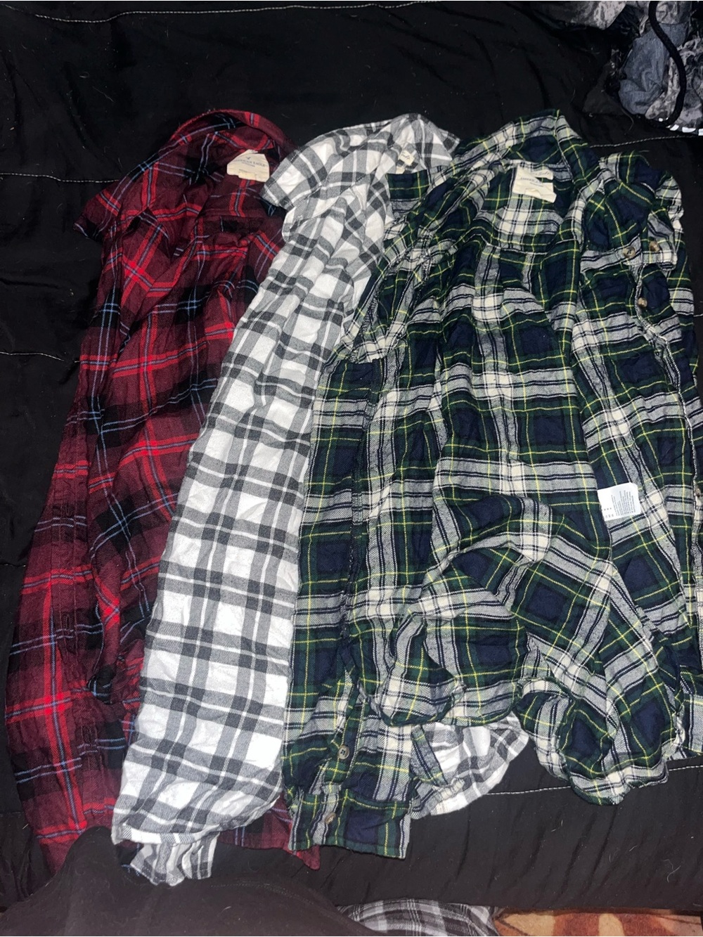American eagle ahh-mazingly soft Set of 3 Plaid Flannel Shirts size medium